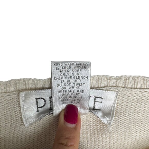 VTG Petite Sophisticate Grandmacore Cottagecore 3D‎ Floral Embroidered Cardigan - Picture 4 of 13